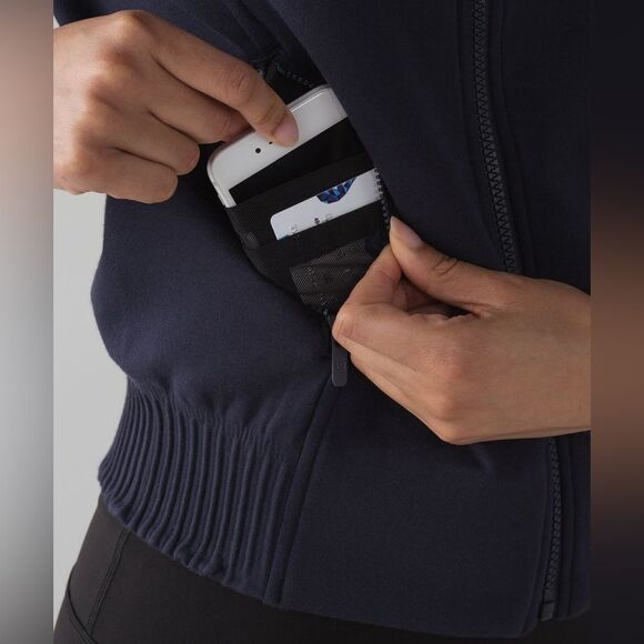 Lululemon NTS Jacket Spacer Stretch in Midnight Navy / Black RARE - Picture 9 of 11